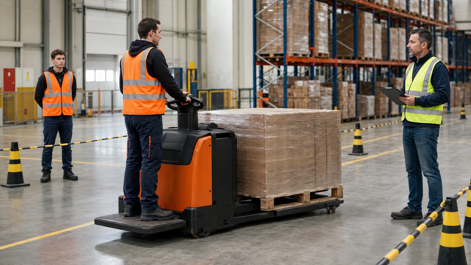 CACES® R489 — catégorie 1A : transpalettes à conducteur porté sans élévation du poste de conduite